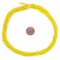The Bead Chest 2mm Glass Seed Beads - Full Strand of Afghani Tribal Beads (Yellow) - Bunch of 10 Strands